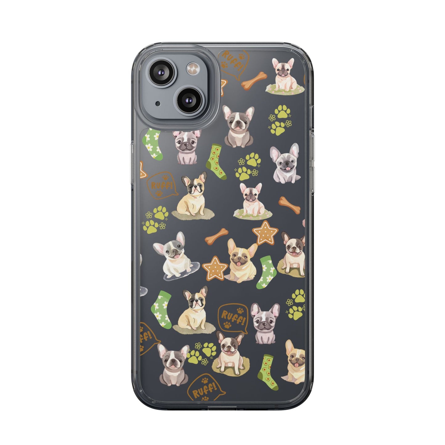 French Bulldog Clear iPhone Cases