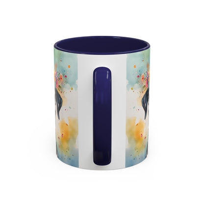Dalmatian 02 Accent Coffee Mug - Dog Lover Gift