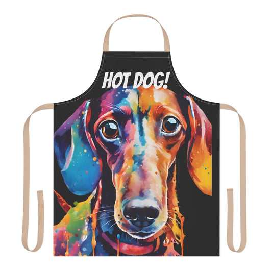 Multicoloured Hot Dog Weiner Adult Apron (AOP)