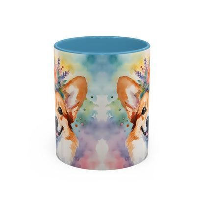 Corgi 04 Accent Coffee Mug - Dog Lover Gift