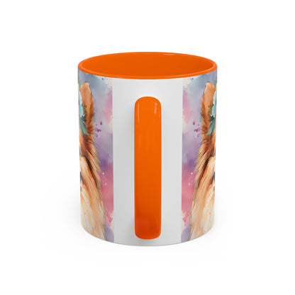 Pomeranian 01 Accent Coffee Mug - Dog Lover Gift
