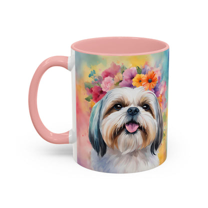 Shih Tzu 01 Accent Coffee Mug - Dog Lover Gift