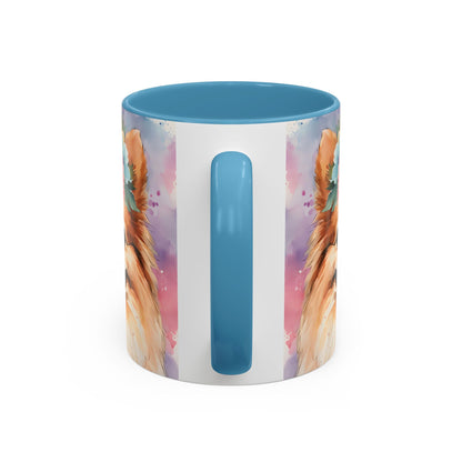 Pomeranian 01 Accent Coffee Mug - Dog Lover Gift