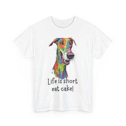 Life Is Short, Eat Cake! Unisex Heavy Cotton Tee