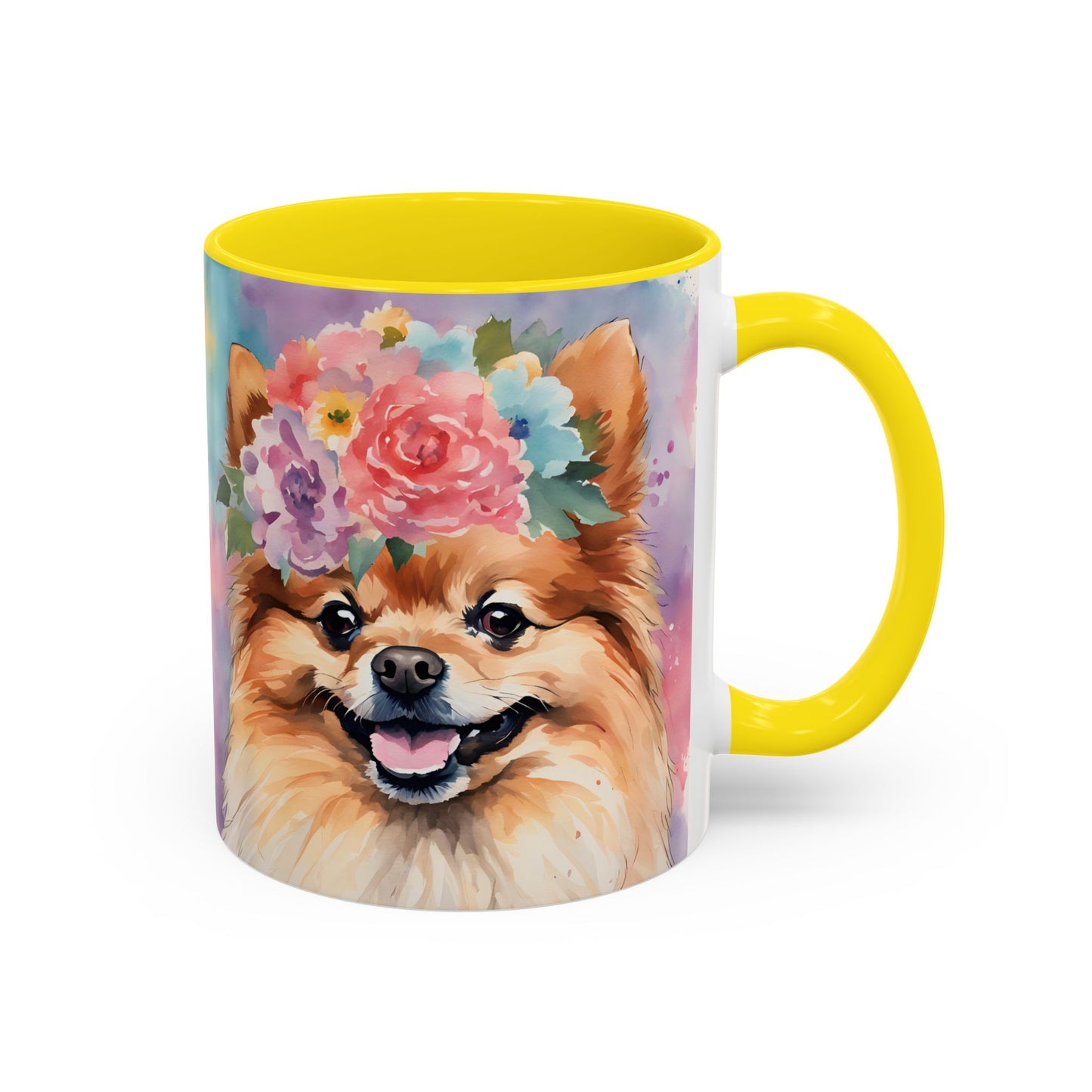 Pomeranian 01 Accent Coffee Mug - Dog Lover Gift