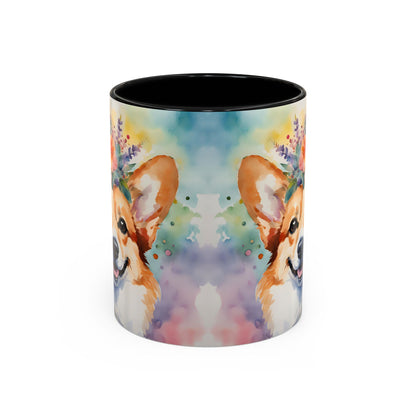 Corgi 04 Accent Coffee Mug - Dog Lover Gift