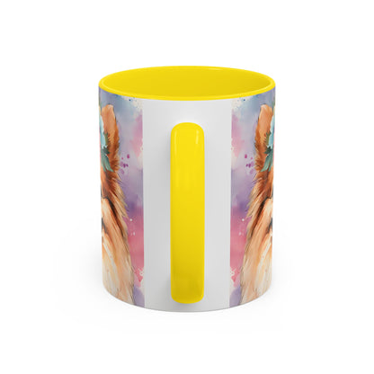 Pomeranian 01 Accent Coffee Mug - Dog Lover Gift