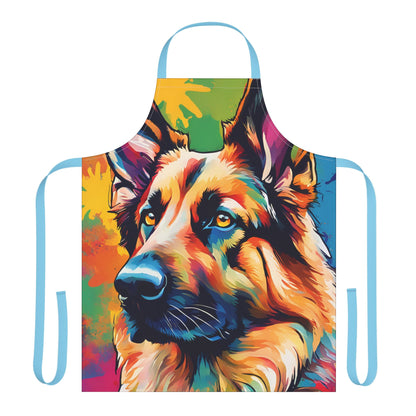 Multicoloured German Shepherd Adult Apron (AOP)