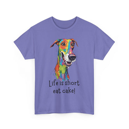 Life Is Short, Eat Cake! Unisex Heavy Cotton Tee