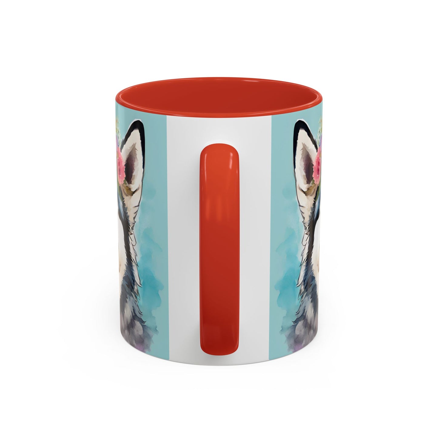 Husky 02 Accent Coffee Mug - Dog Lover Gift