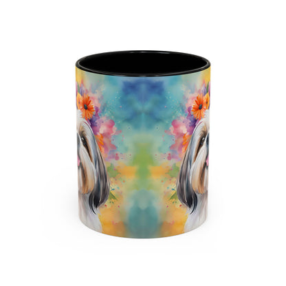 Shih Tzu 01 Accent Coffee Mug - Dog Lover Gift