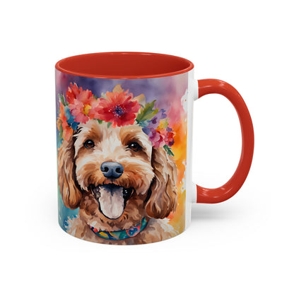 Cockapoo 05 Accent Coffee Mug - Dog Lover Gift