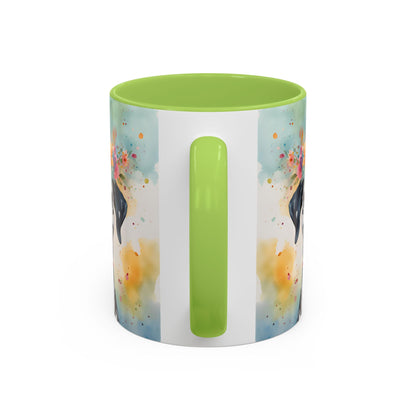 Dalmatian 02 Accent Coffee Mug - Dog Lover Gift