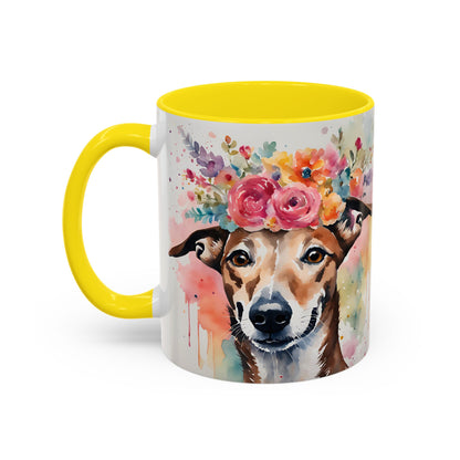 Greyhound 01 Accent Coffee Mug - Dog Lover Gift