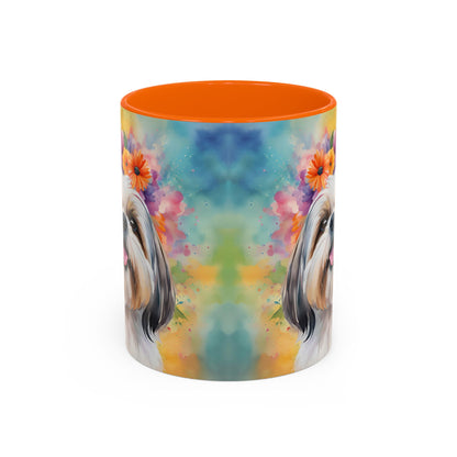 Shih Tzu 01 Accent Coffee Mug - Dog Lover Gift