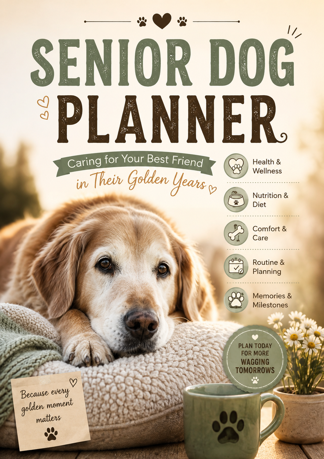 Senior Dog Planner: Caring for Your Best Friend in Their Golden Years