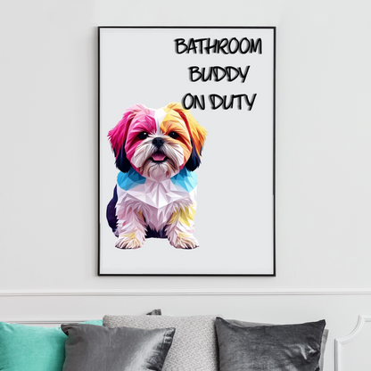 Doggy Shih Tzu Loo Poster