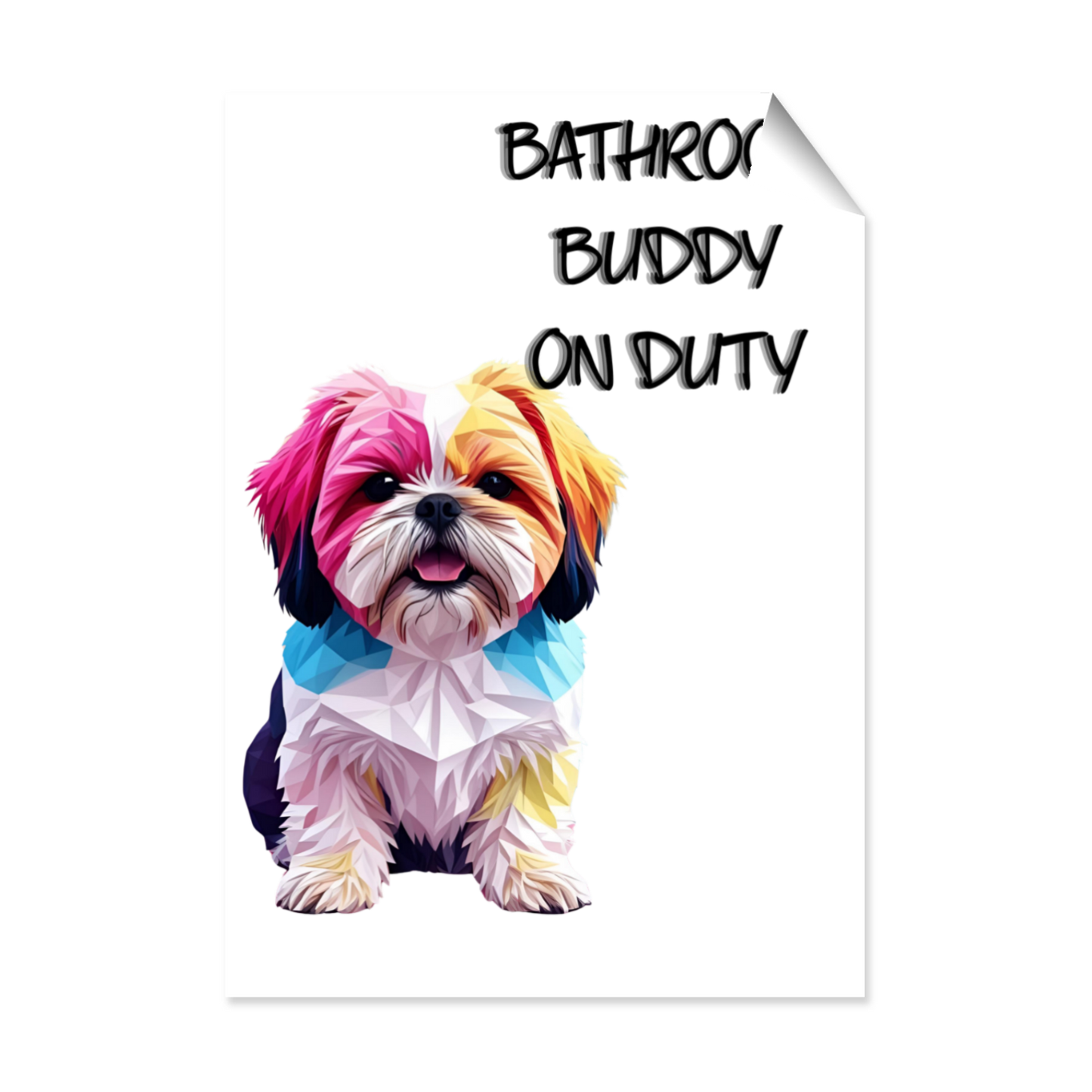 Doggy Shih Tzu Loo Poster
