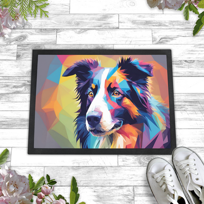 Border Collie Dog Food Mat